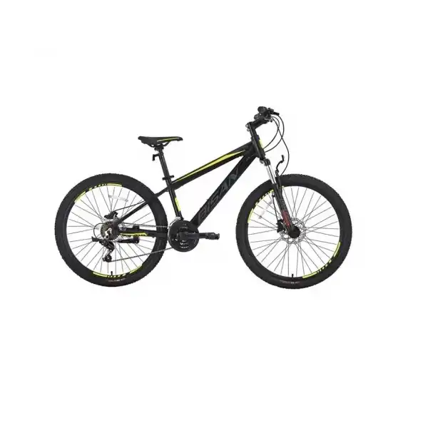 BİSAN COOPER ERKEK DAĞ BİSİKLETİ 30 CM HD 24 JANT 21 VİTES MAT SİYAH SARI