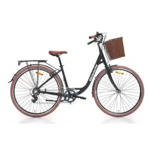 BIANCHI C281 KADIN ŞEHİR BİSİKLETİ 380H V 28 JANT 7 VİTES BLACK GREY GLOSSY