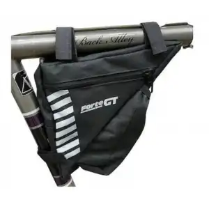 XBYC 827 BİSİKLET ÜÇGEN ÇANTA SULUKLU SİYAH BEYAZ