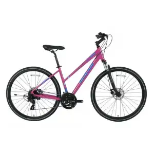 BİSAN TRX 8300 ALTUS KADIN ŞEHİR BİSİKLETİ 45CM HD 28 JANT 27 VİTES MOR MAVİ