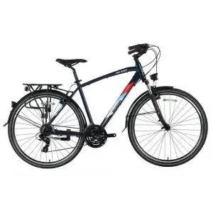 BİSAN TRX 8100 CITY ERKEK ŞEHİR BİSİKLETİ 50CM V 28 JANT 21 VİTES LACİVERT YEŞİL BEYAZ