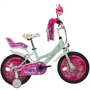 BİSAN ROSE KIZ ÇOCUK BİSİKLETİ 26CM V 16 JANT MİNT YEŞİL PEMBE