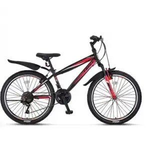 ÜMİT 2468 FASTER ERKEK DAĞ BİSİKLETİ V 24 JANT 21 VİTES SİYAH KIRMIZI