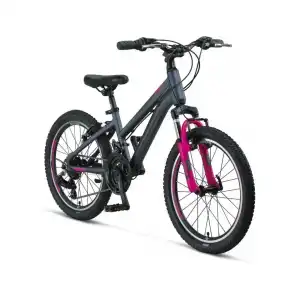 MOSSO WILDFIRE L-20-V KIZ ÇOCUK BİSİKLETİ 280H 20 JANT 18 VİTES ANTRASİT PEMBE
