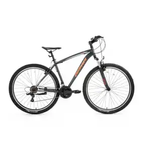 BİSAN LEON ERKEK DAĞ BİSİKLETİ 46CM V 26 JANT 21 VİTES MAT GRİ TURUNCU