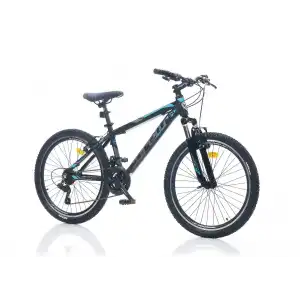 CORELLİ FELİX 3.2 ERKEK DAĞ BİSİKLETİ 305H V 24 JANT 21 VİTES SİYAH MAVİ TURKUAZ