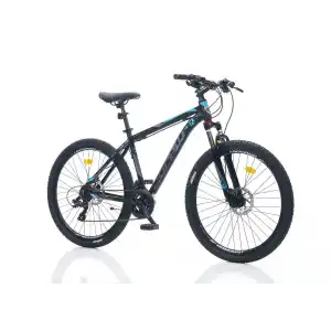 CORELLİ FELİX 1.0 ERKEK DAĞ BİSİKLETİ 381H HD 26 JANT 21 VİTES SİYAH MAVİ TURKUAZ