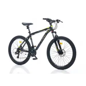 CORELLİ FELİX 1.0 ERKEK DAĞ BİSİKLETİ 381H HD 26 JANT 21 VİTES SİYAH SARI GRİ
