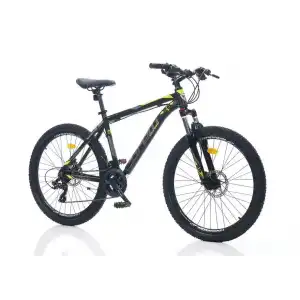 CORELLİ FELİX 1.0 ERKEK DAĞ BİSİKLETİ 406H HD 26 JANT 21 VİTES SİYAH SARI GRİ