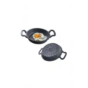 EDA COOKWARE ASYA DÖKÜM SAHAN 18 CM GRİ YUVARLAK ZK-961