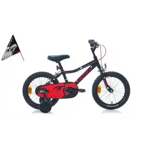 CARRARO RED EAGLE ERKEK ÇOCUK BİSİKLETİ 220H V 16 JANT MAT SİYAH KIRMIZI