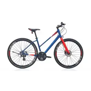 CARRARO SPORTIVE 325 KADIN ŞEHİR BİSİKLETİ 480H HD 28 JANT 24 VİTES MAT LACİVERT NAR ÇİÇEĞİ