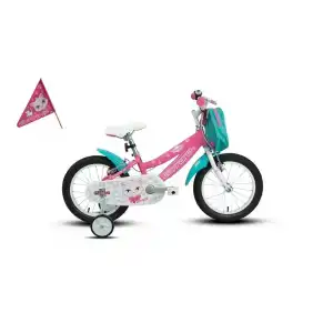 CARRARO MOGGY KIZ ÇOCUK BİSİKLETİ 220H V 16 JANT PEMBE BEYAZ TURKUAZ