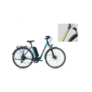CARRARO E-LINE eCOMFORT 2.1 UNISEX ŞEHİR BİSİKLETİ 470H HD 28 JANT 7 VİTES MAT STORM GRİ ANTRASİT SARI