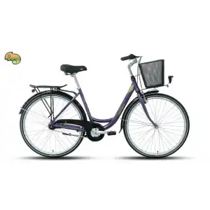 CARRARO TIFFANY 7.0 KADIN ŞEHİR BİSİKLETİ 500H KONTRA FREN 28 JANT NEX-7-V YEŞİL MOR BUKALEMUN HARDAL