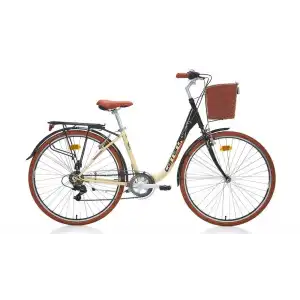 CARRARO JULIANA KADIN ŞEHİR BİSİKLETİ 430H V 26 JANT 7 VİTES SİYAH BEJ KAHVERENGİ