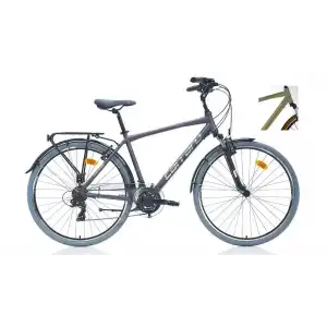 CARRARO ELITE 704 ERKEK ŞEHİR BİSİKLETİ 480H V 28 JANT 21 VİTES MAT METALİK-AÇIK YEŞİL-KAHVE-BAKIR