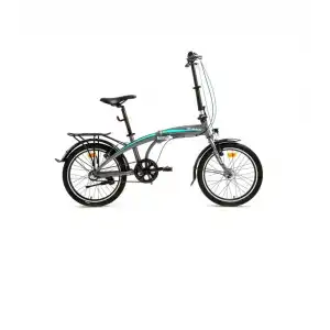 BİSAN FX 3500-NX3 KATLANIR BİSİKLET 32CM V 20 JANT NEX.3 VİTES METALİK GRİ MAVİ