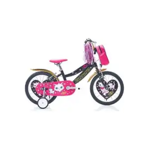 CARRARO MOGGY KIZ ÇOCUK BİSİKLETİ 220H V 16 JANT SİYAH ALTIN PEMBE