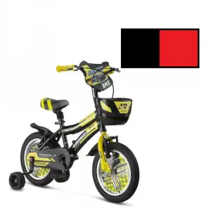 ÜMİT 1402 TREND-Y-BMX-SEPET-V-ERKEK ÇOCUK BİSİKLETİ 14 JANT SİYAH KIRMIZI