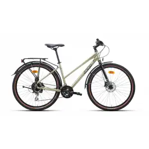 CARRARO SPORTIVE 725 KADIN ŞEHİR BİSİKLETİ 432H HD 27.5 JANT 16 VİTES LIME YEŞİL KOYU YEŞİL BEYAZ