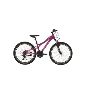 BİSAN KDX 2800-V KADIN DAĞ BİSİKLETİ 30CM V 24 JANT 21 VİTES MOR PEMBE BEYAZ