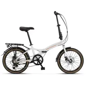 ÜMİT 2035 ASSOS 2D KATLANIR BİSİKLET V 20 JANT 6 VİTES KREM KARAMEL