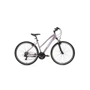 BİSAN TRX 8200 KADIN ŞEHİR BİSİKLETİ 45CM V 28 JANT 21 VİTES MAT MOR BEYAZ MOR