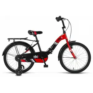 ÜMİT 2019 PICOLO KATLANIR ERKEK ÇOCUK BİSİKLETİ V 20 JANT VİESSİZ SİYAH KIRMIZI