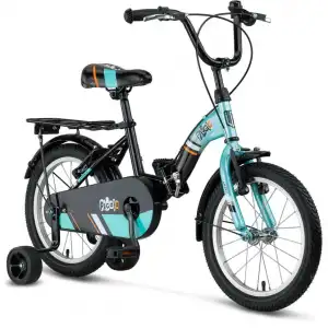 ÜMİT 2019 PICOLO KATLANIR ERKEK ÇOCUK BİSİKLETİ V 20 JANT VİESSİZ SİYAH TURKUAZ