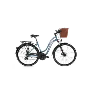 BİSAN CTX 6300 BAYAN ŞEHİR BİSİKLETİ 460H MD 28 JANT 21 VİTES GRİ PEMBE