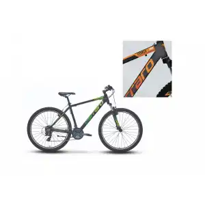 CARRARO FORCE 700 ERKEK DAĞ BİSİKLETİ 381H V 27.5 JANT 21 VİTES MAT ANTRASİT TURUNCU BEYAZ