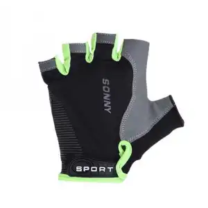 SPORT SONNY XBYC-HJ-1502 KISA PARMAK ELDİVEN L SİYAH YEŞİL