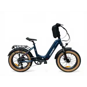 TORC T1F ELEKTRİKLİ KATLANIR BİSİKLET 420H HD 20 JANT 7 VİTES LACİVERT BEYAZ