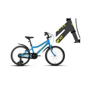 CARRARO DINO KIZ ÇOCUK BİSİKLETİ 285H V 20 JANT GRİ SARI