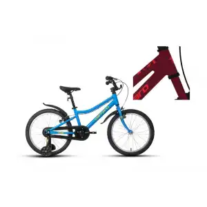 CARRARO DINO KIZ ÇOCUK BİSİKLETİ 285H V 20 JANT KOYU KIRMIZI KIRMIZI