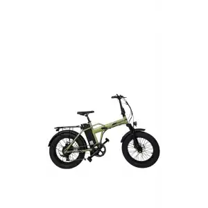 MOSSO VALTHERA-RR ELEKTRİKLİ KATLANIR BİSİKLET 420H MD 20 JANT 7 VİTES YEŞİL SİYAH