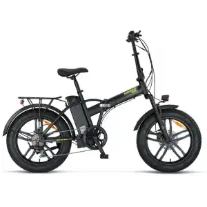 MOSSO IGNERA-RR ELEKTRİKLİ KATLANIR BİSİKLET 420H HD 20 JANT 7 VİTES MAT SİYAH LIME