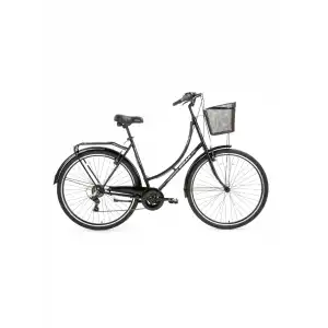 BİSAN PARADISE S KADIN ŞEHİR BİSİKLETİ 56CM V 28 JANT 7 VİTES PARLAK SİYAH GRİ
