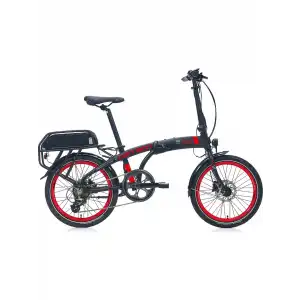 CARRARO E-LINE EGO 2.1 UNISEX KATLANIR BİSİKLET 285H HD 20 JANT 8 VİTES MAT SİYAH KIRMIZI GRİ