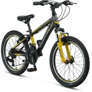 MOSSO WILDFIRE M-20-V ERKEK ÇOCUK BİSİKLETİ  280H 20 JANT SİYAH SARI
