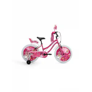 BİSAN QUEEN KIZ ÇOCUK BİSİKLETİ 30CM V 20 JANT METALİK PEMBE PEMBE