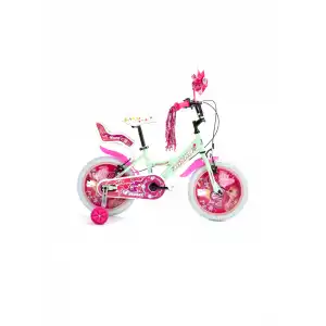 BİSAN ROSE KIZ ÇOCUK BİSİKLETİ 26CM V 16 JANT MİNT YEŞİL PEMBE