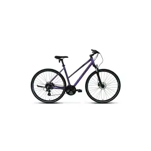 CARRARO SPORTIVE 226 KADIN ŞEHİR BİSİKLETİ 406H HD 28 JANT 24 VİTES MAT MOR KIRIK BEYAZ