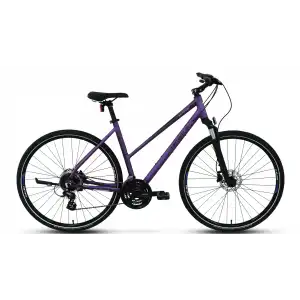 CARRARO SPORTIVE 226 KADIN ŞEHİR BİSİKLETİ 457H HD 28 JANT 24 VİTES MAT MOR KIRIK BEYAZ