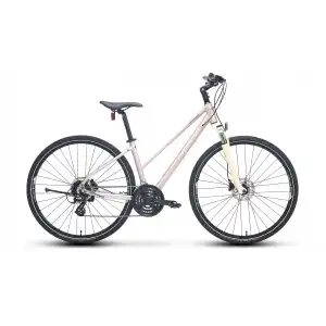 CARRARO SPORTIVE 226 KADIN ŞEHİR BİSİKLETİ 406H HD 28 JANT 24 VİTES MAT METALİK PEMBE BEJ MOR