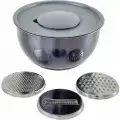 AROW DARIA PASLANMAZ ÇELİK RENDELİ KAPAKLI KARIŞTIRMA KABI 26 CM GRİ DC1.TR-2456