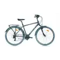 CARRARO ELITE 704 ERKEK ŞEHİR BİSİKLETİ 52H V 28 JANT 21 VİTES MAT ANTRASİT GRİ KROM
