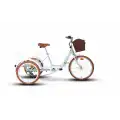 CARRARO CARAVAN KARGO KATLANIR ŞEHİR BİSİKLETİ 410H V 24 JANT 6 VİTES TURKUAZ BEYAZ KAHVE