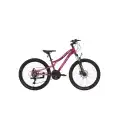 BİSAN KDX 2800-D KADIN DAĞ BİSİKLETİ 30CM MD 24 JANT 21 VİTES MOR PEMBE BEYAZ